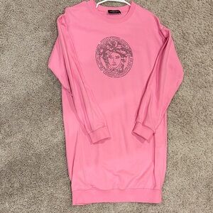 Versace Pink Medusa Long Sleeve Top